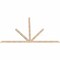 Ekena Millwork Saratoga Smooth Timber Gable Bracket, Douglas Fir, 108"W x 68"H x 1 1/2"D x 3 1/2"F, 15/12 Pitch GBW108X68X0204SAR00SDF - alternate 5